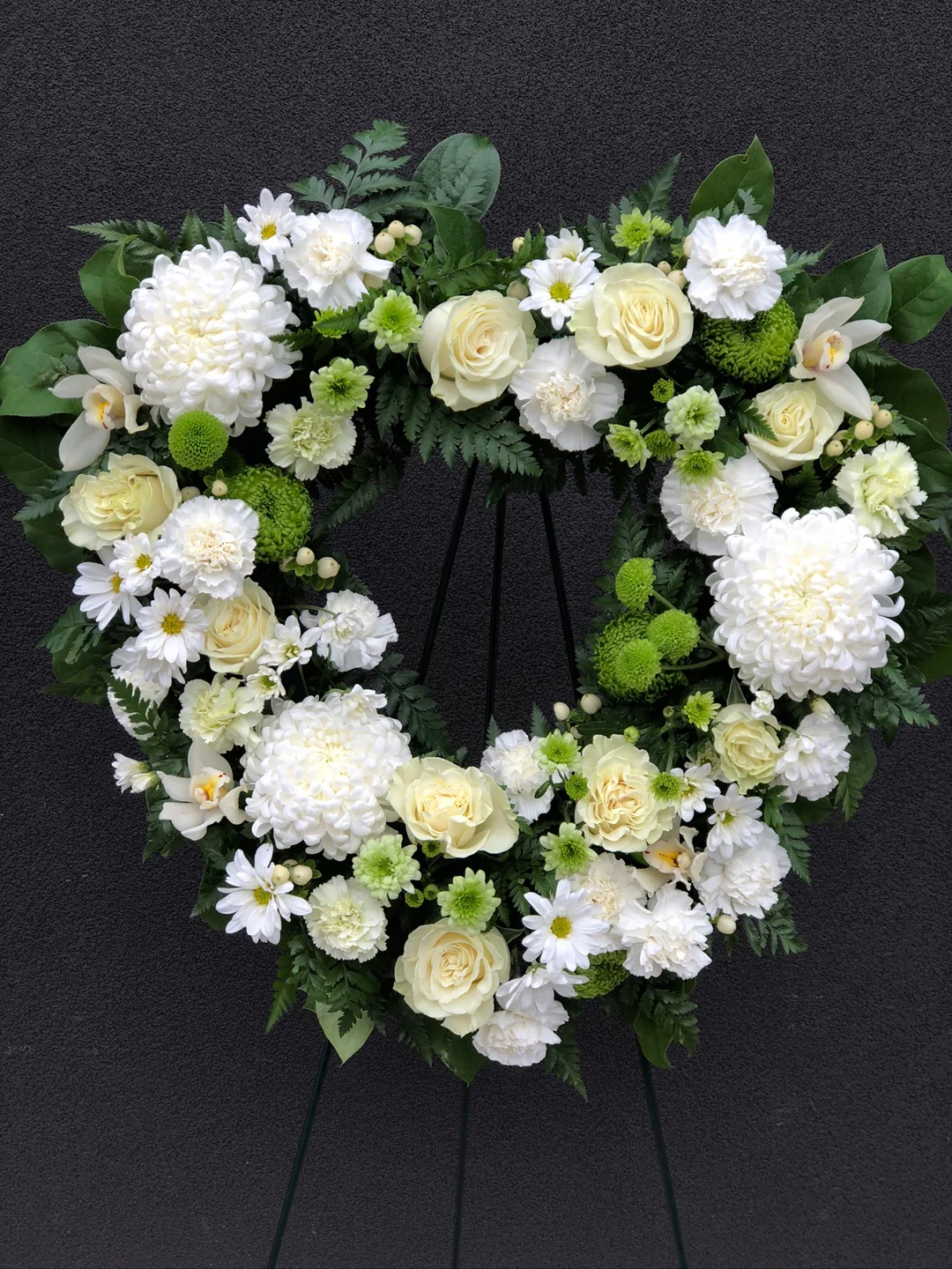 Funeral and Sympathy Heart Wreath - Image 4