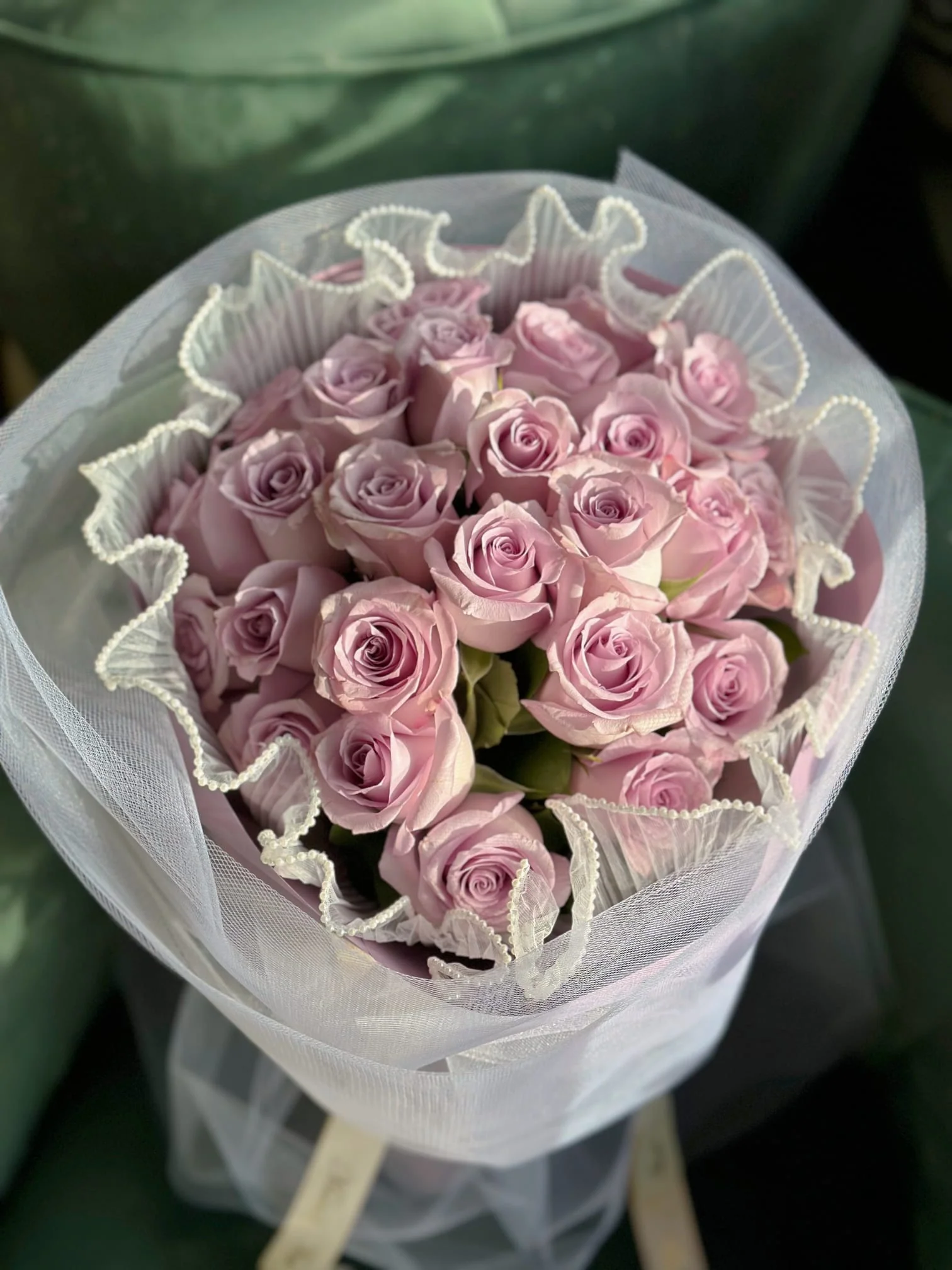 Lavender Rose Round Bouquet - Image 4