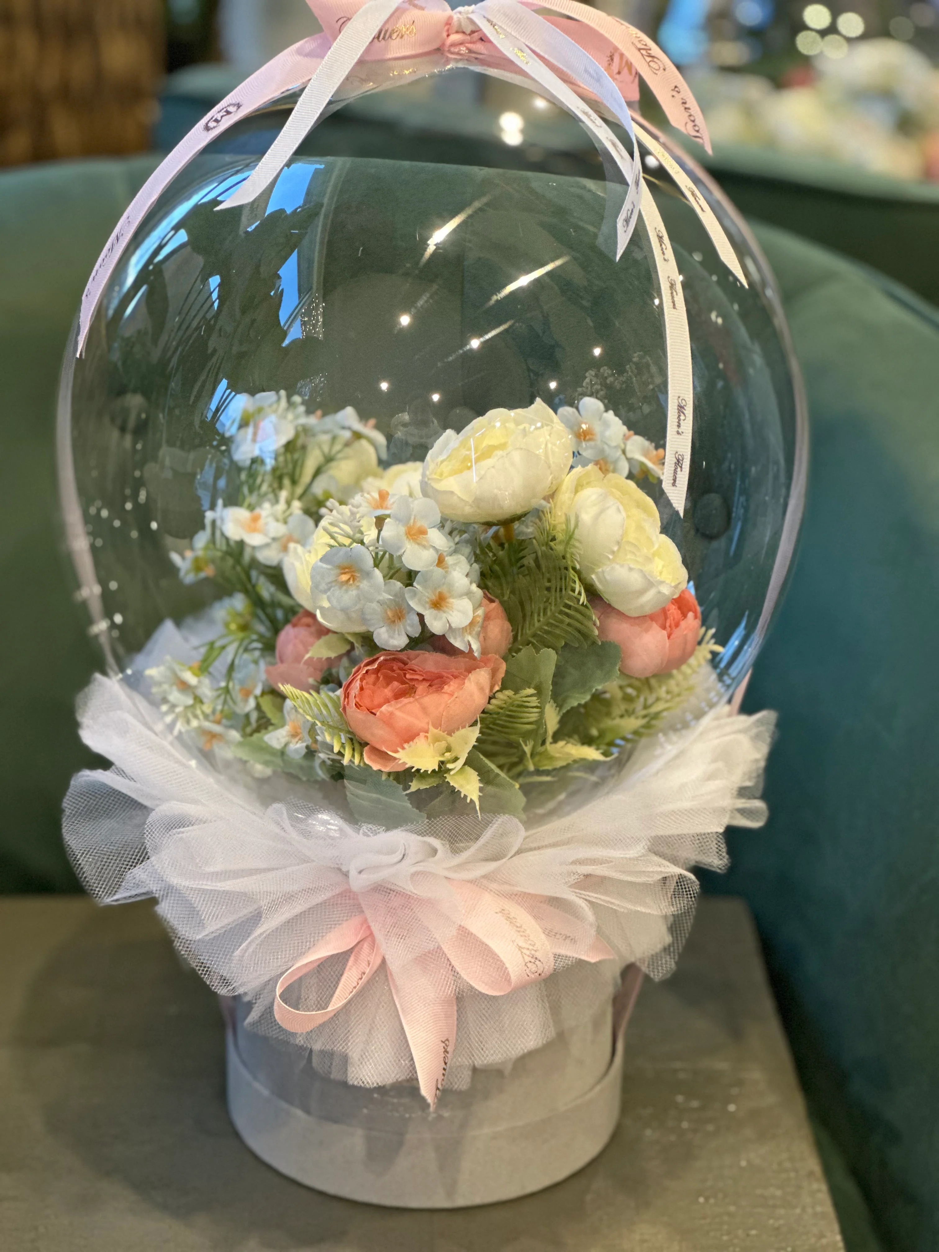 Artificial Flower Balloon Arrangement - Image 3