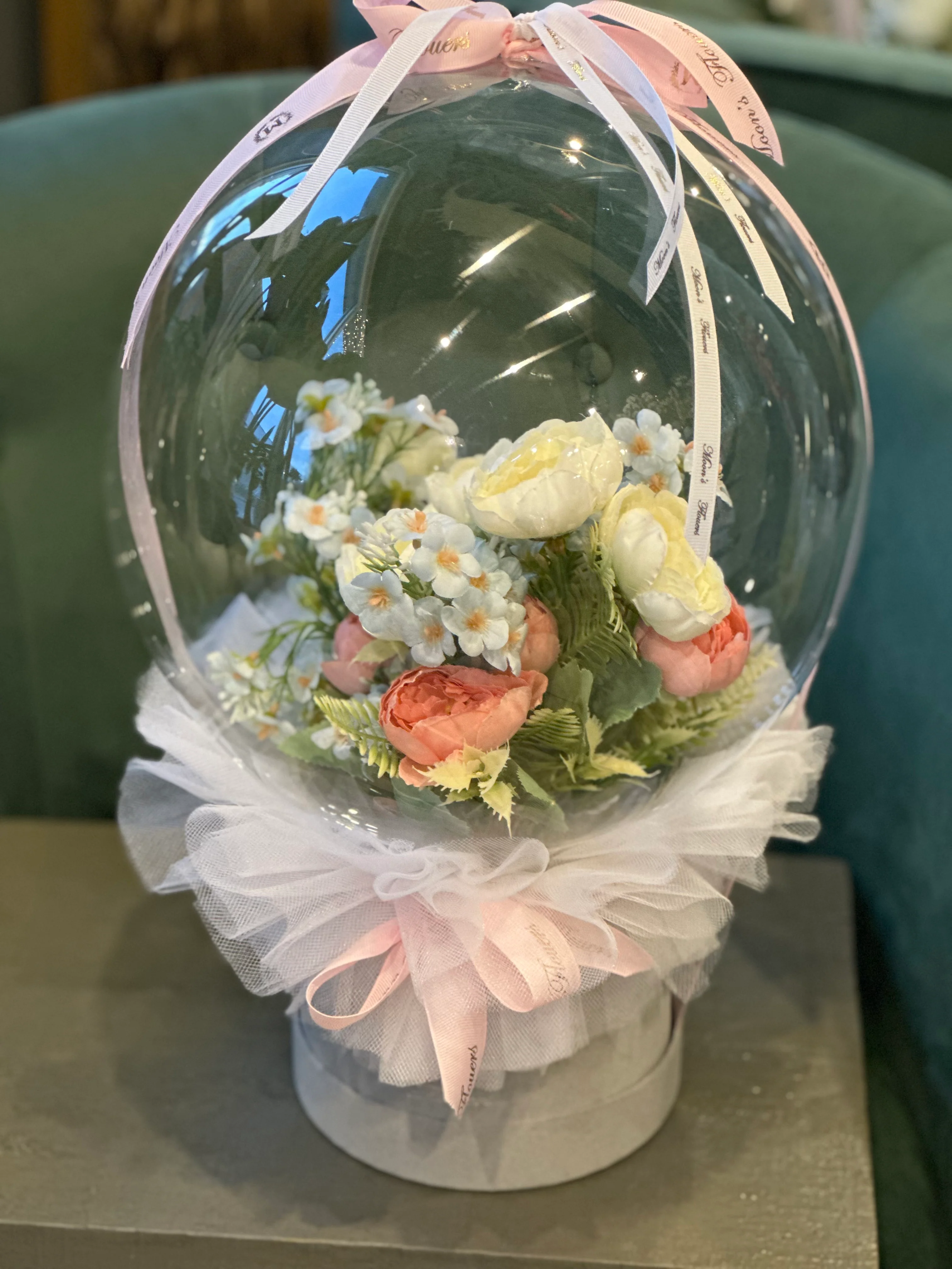 Artificial Flower Balloon Arrangement - Image 4