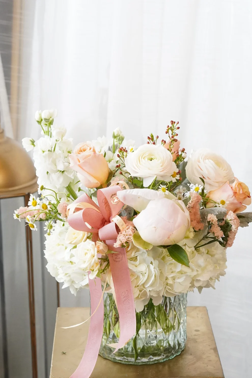 Soft Peach Arrangement - Image 4