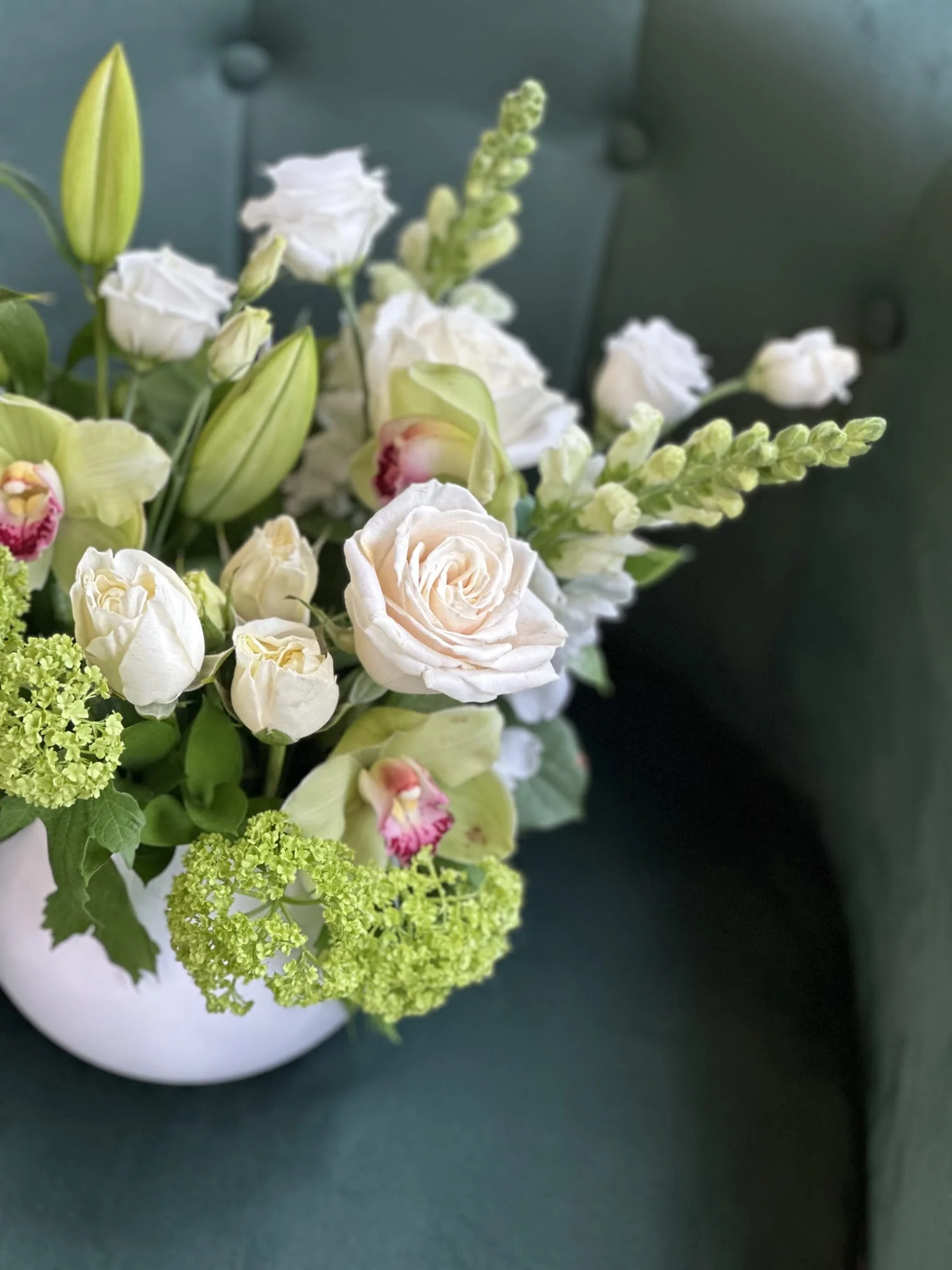 In Peace Flowers Arrangement Pot - Image 3