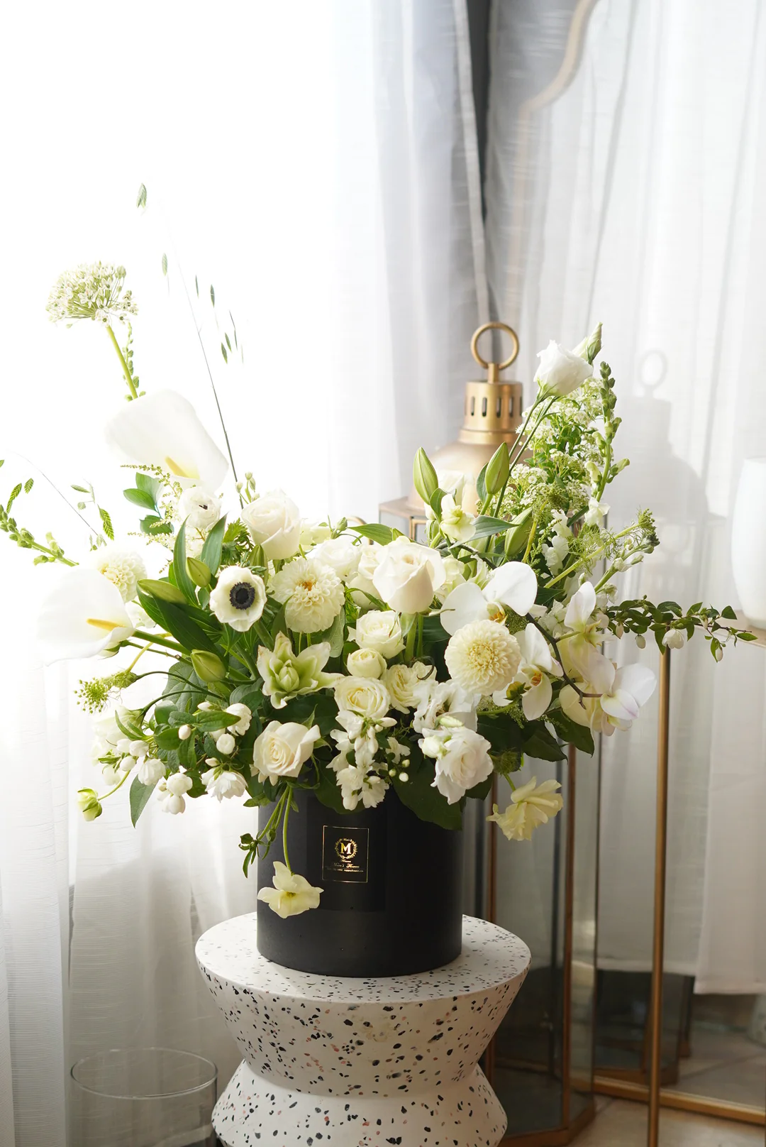 Sympathy Flowers Basket - Image 3