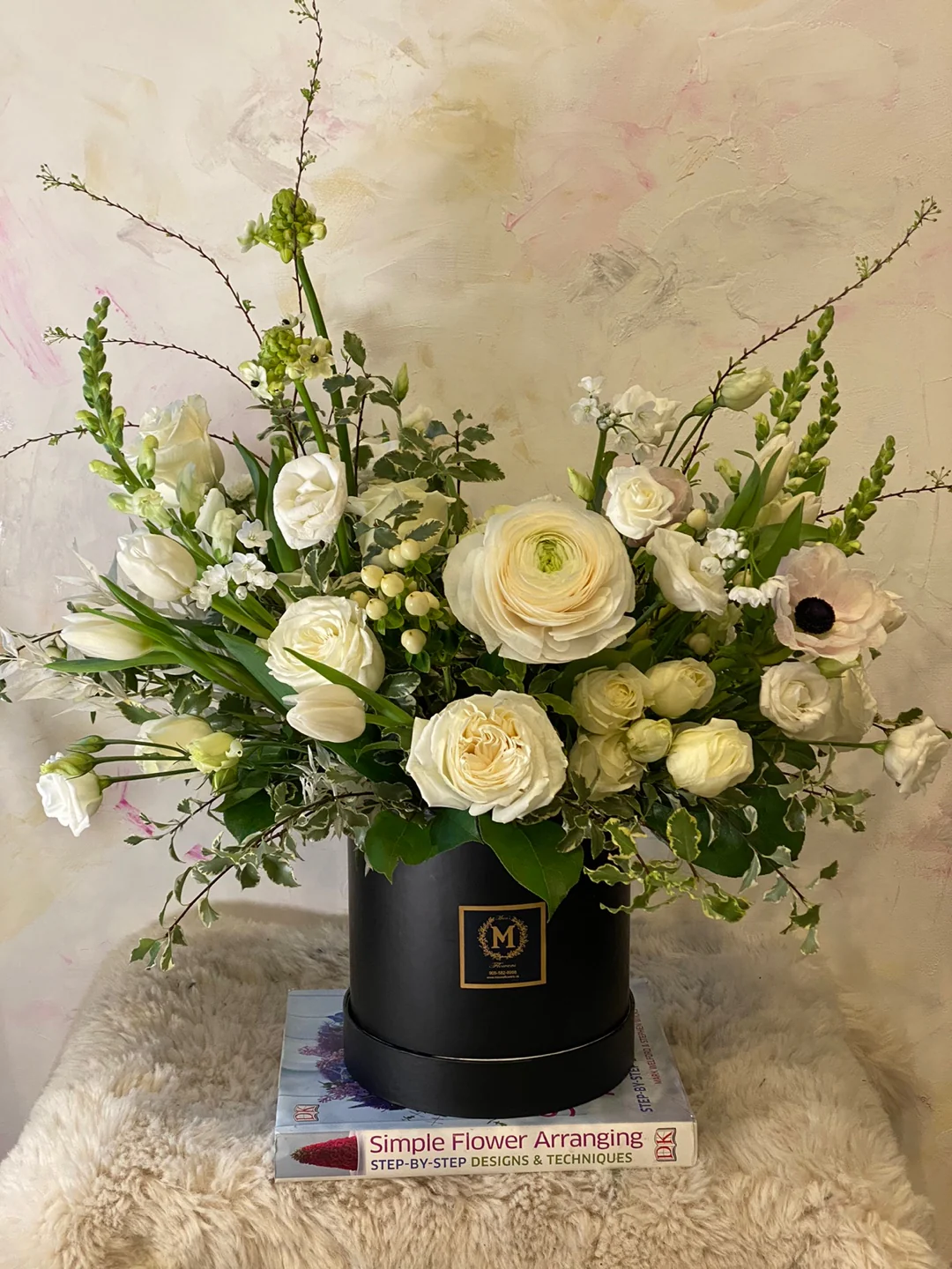 Sympathy Flowers Basket - Image 4