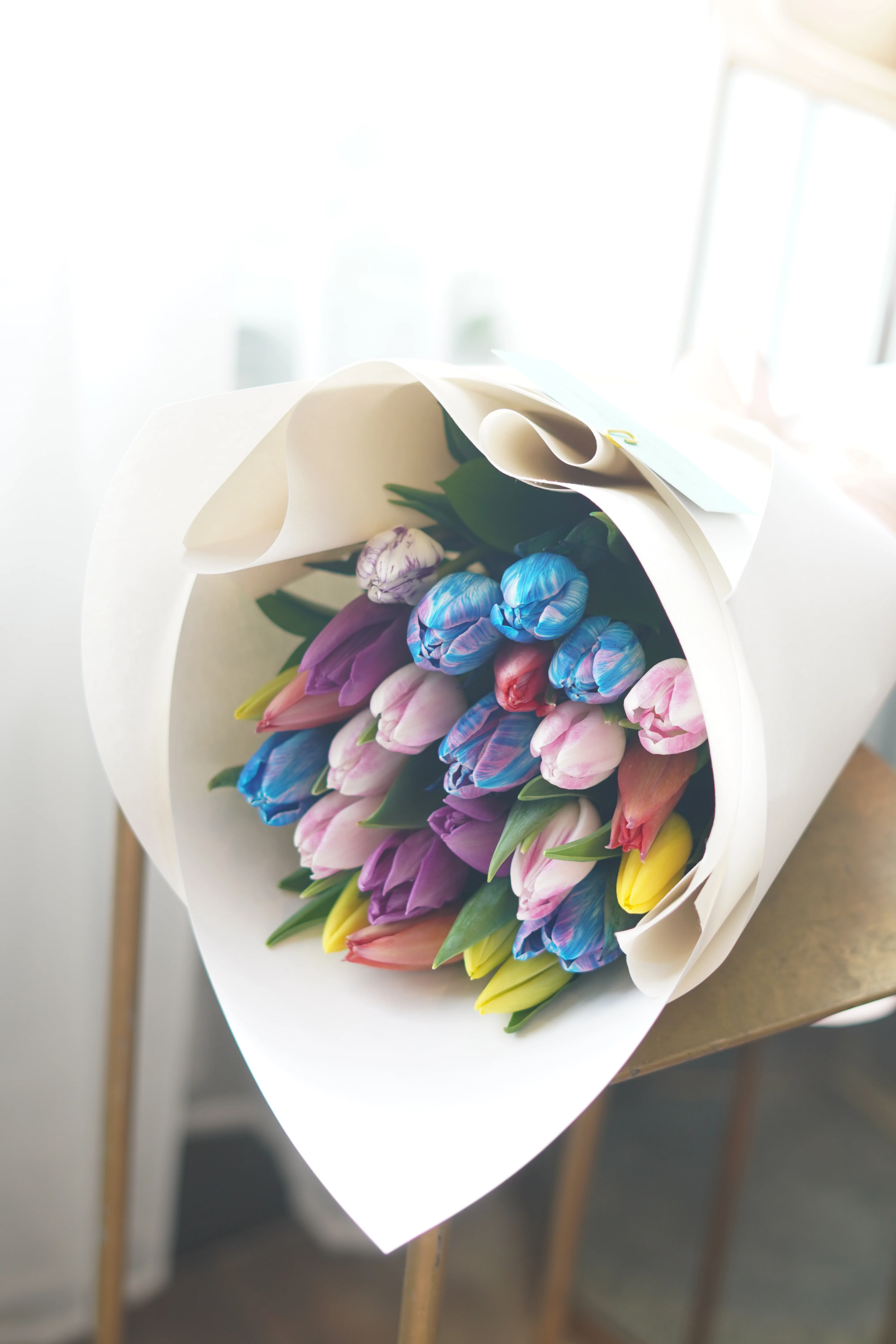 Rainbow Tulip Bouquet - Image 3