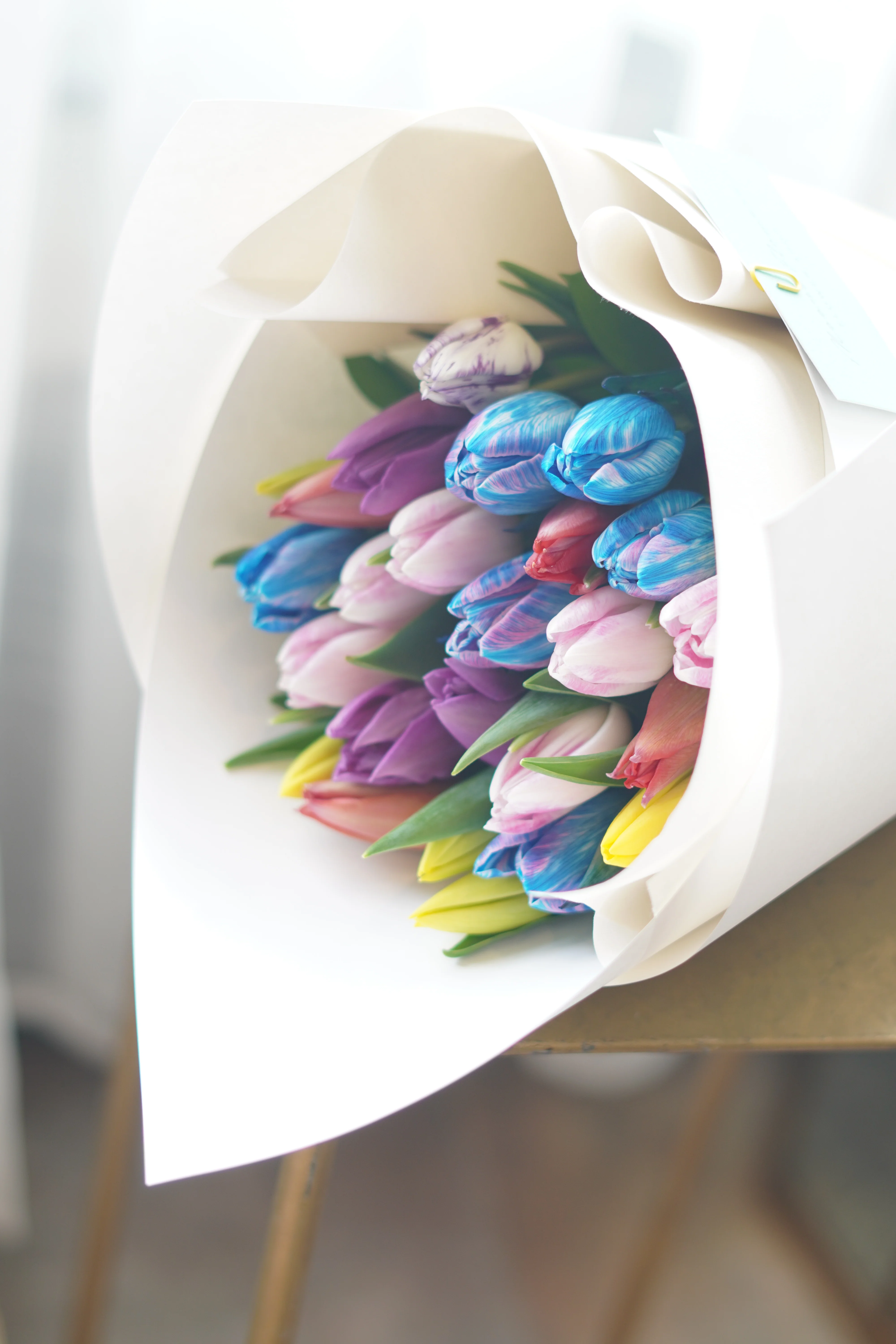 Rainbow Tulip Bouquet - Image 4