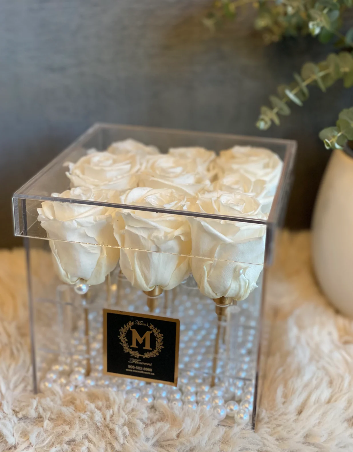 Preserved Rose in Acrylic Box-9 - Image 3